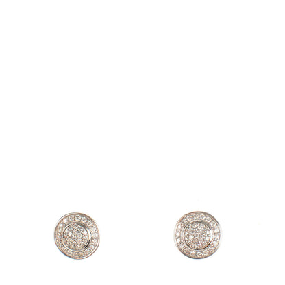 David Yurman Sterling Silver Pave Diamond 6mm Cerise Earrings 1 of 5
