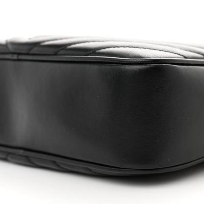 Saint Laurent Calfskin Matelasse Monogram Lou Camera Bag Black 10 of 11