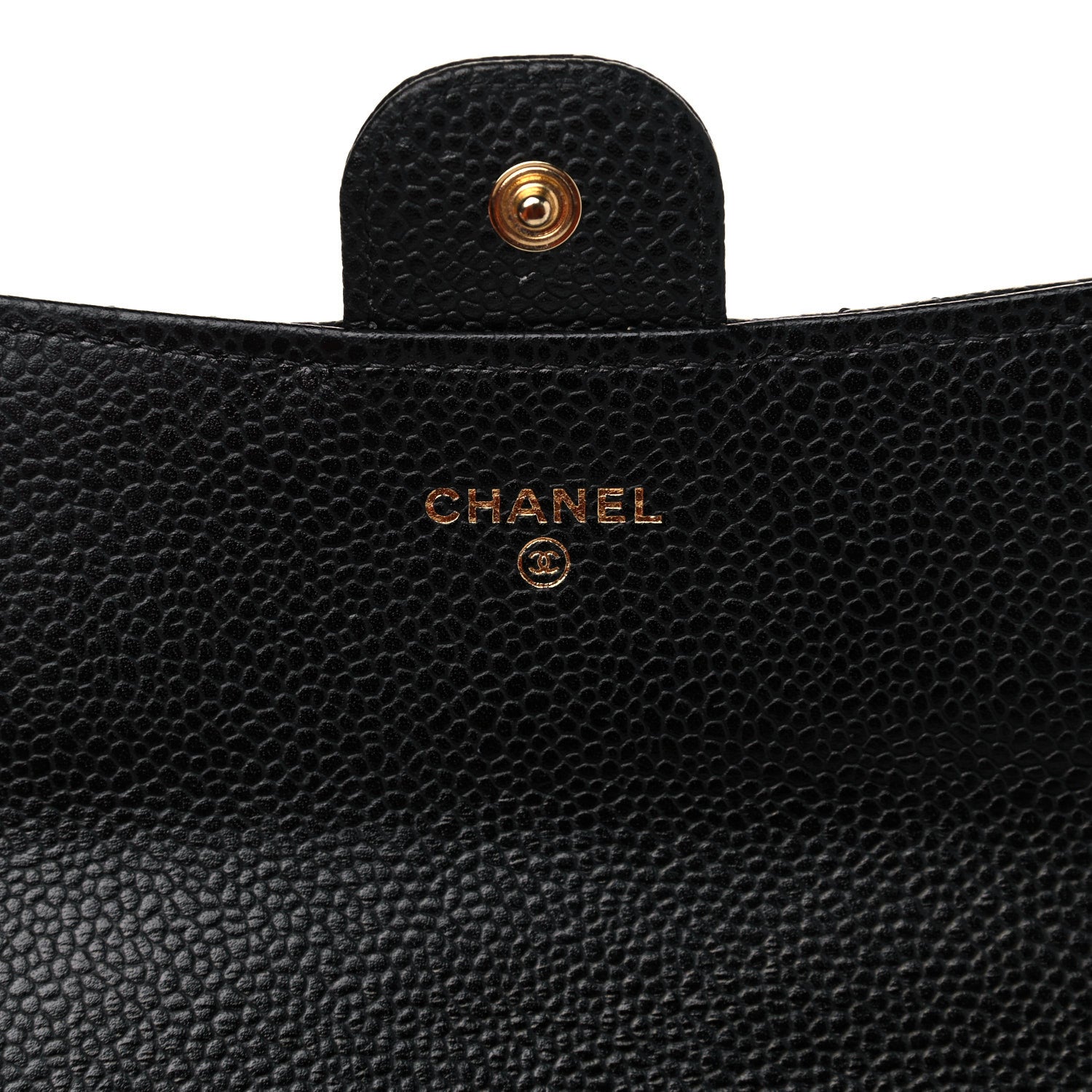 Chanel Caviar Quilted Large Gusset Flap Wallet Black 6 of 11