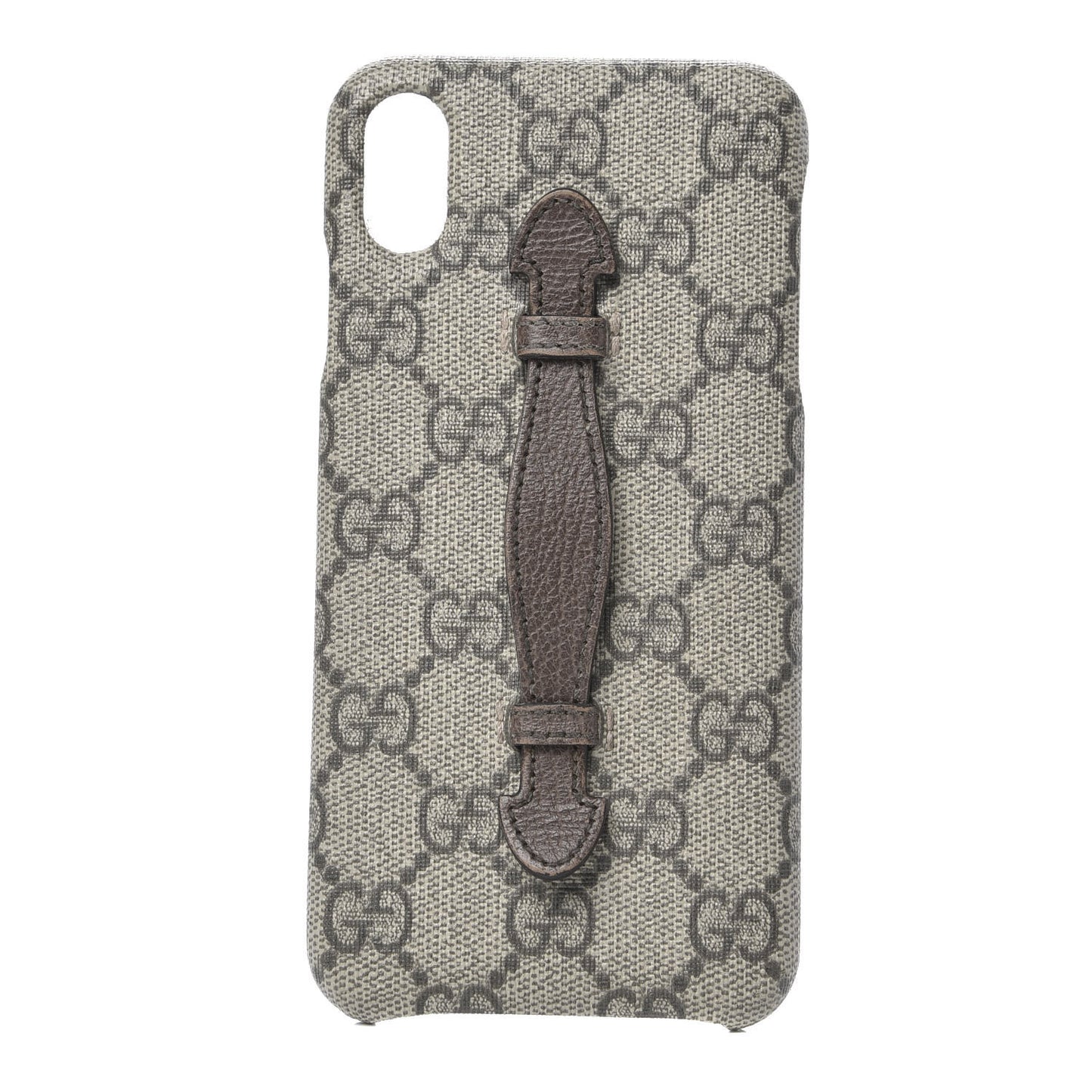 GG Supreme Monogram Top Handle iPhone XS Max Case Beige