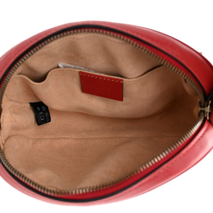 Gucci Calfskin Matelasse GG Marmont Belt Bag 85 34 Hibiscus Red 5 of 10