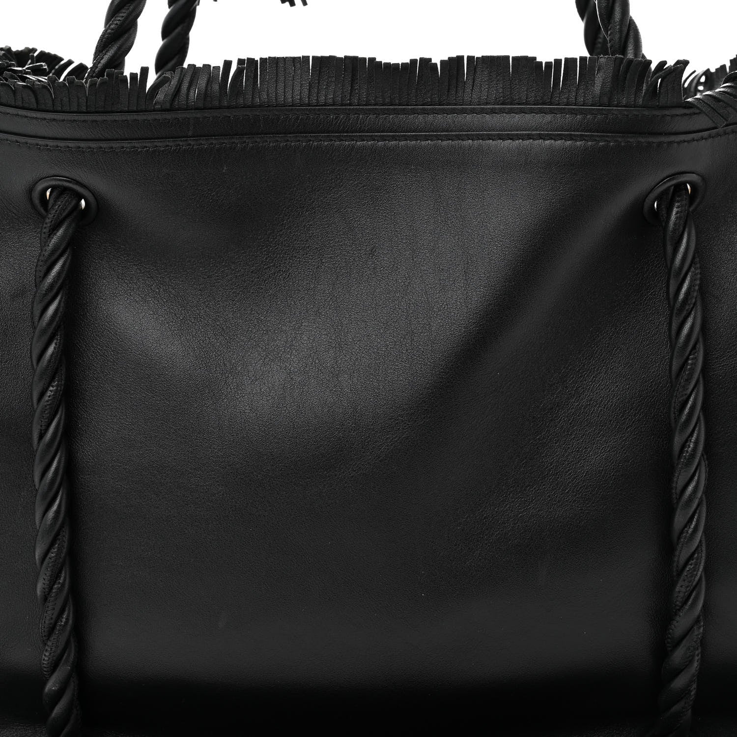 Valentino Garavani Calfskin The Rope Shopper Black 8 of 11