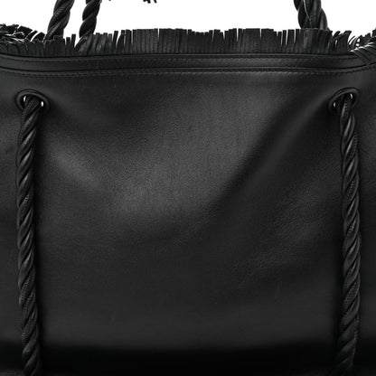 Valentino Garavani Calfskin The Rope Shopper Black 8 of 11