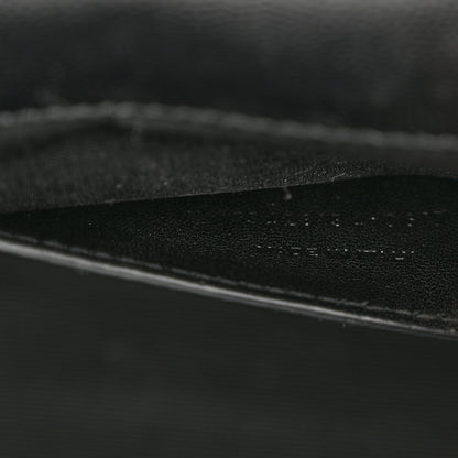 Saint Laurent Grain De Poudre Matelasse Chevron Medium Monogram Satchel Black 7 of 12