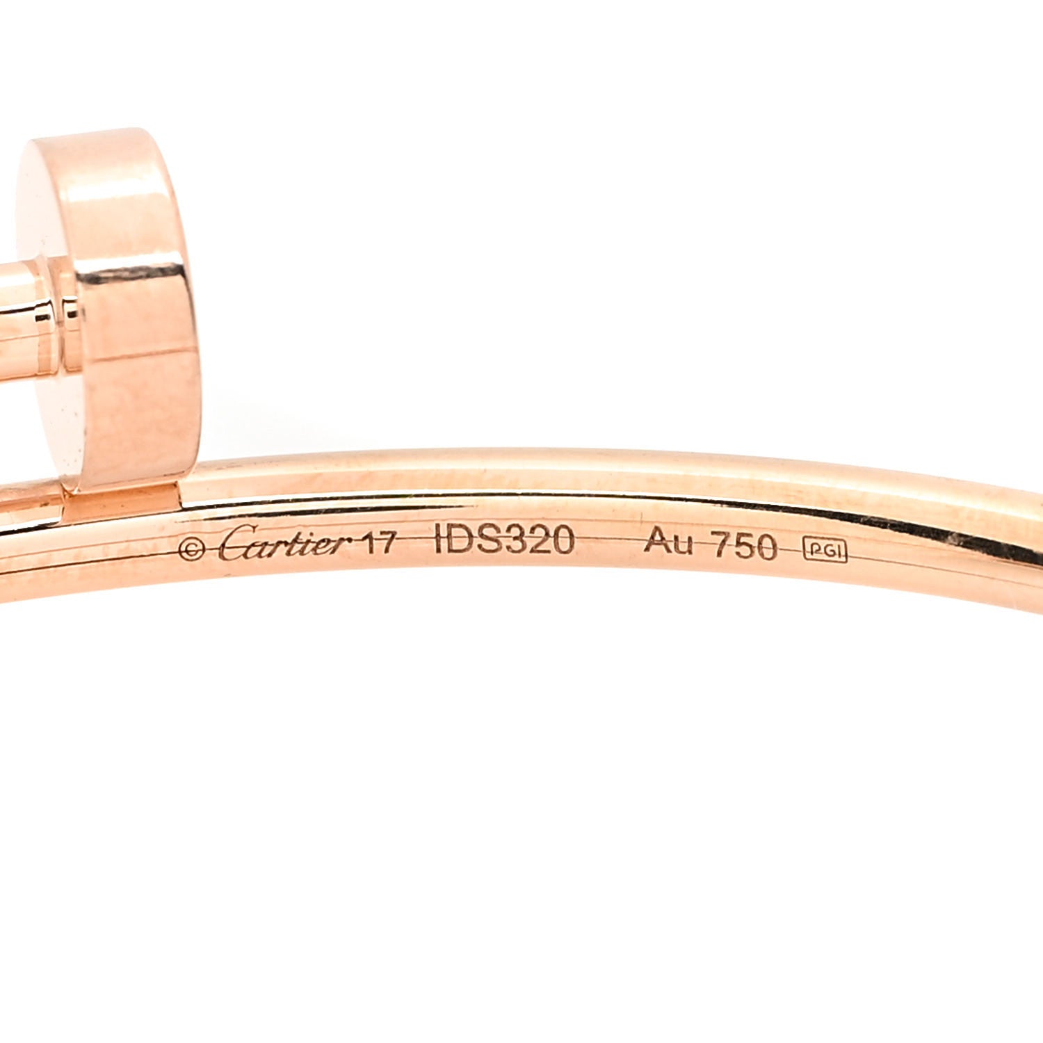 Cartier 18K Pink Gold Small Juste Un Clou Bracelet 17 4 of 5