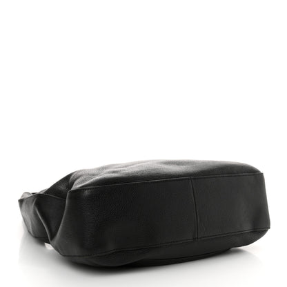 Prada Vitello Daino Medium Pocket Hobo Bag Black 4 of 17