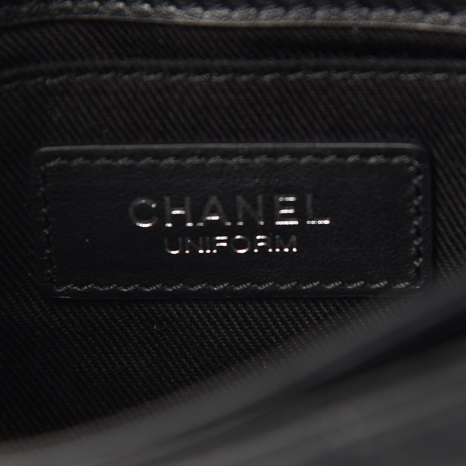 Chanel Calfskin Quilted CC Uniform Flap Belt Bag Black 5 of 6