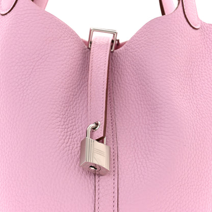 Hermes Taurillon Clemence Picotin Lock 22 MM Mauve Sylvestre 8 of 11