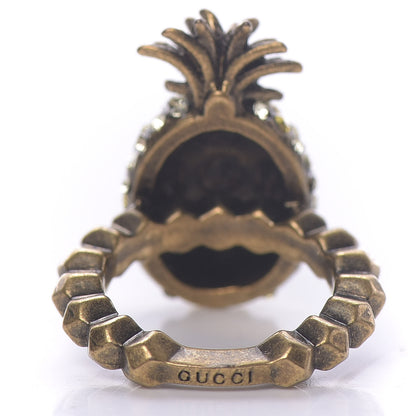 Gucci Crystal Pineapple Motif Ring S 4 of 6
