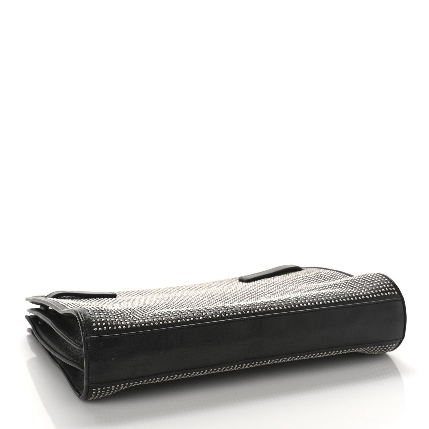 Saint Laurent Calfskin Stud Sac De Jour Clutch Black 4 of 9