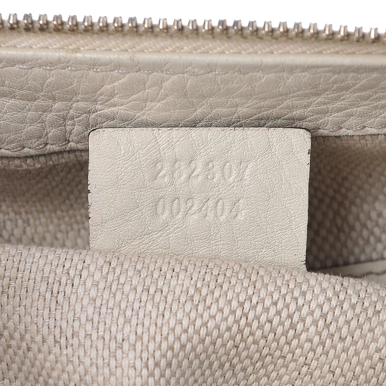 Gucci Pebbled Calfskin Small Soho Top Handle Bag Off White 7 of 11