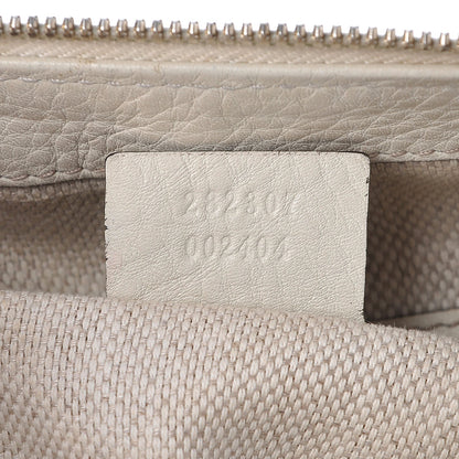 Gucci Pebbled Calfskin Small Soho Top Handle Bag Off White 7 of 11