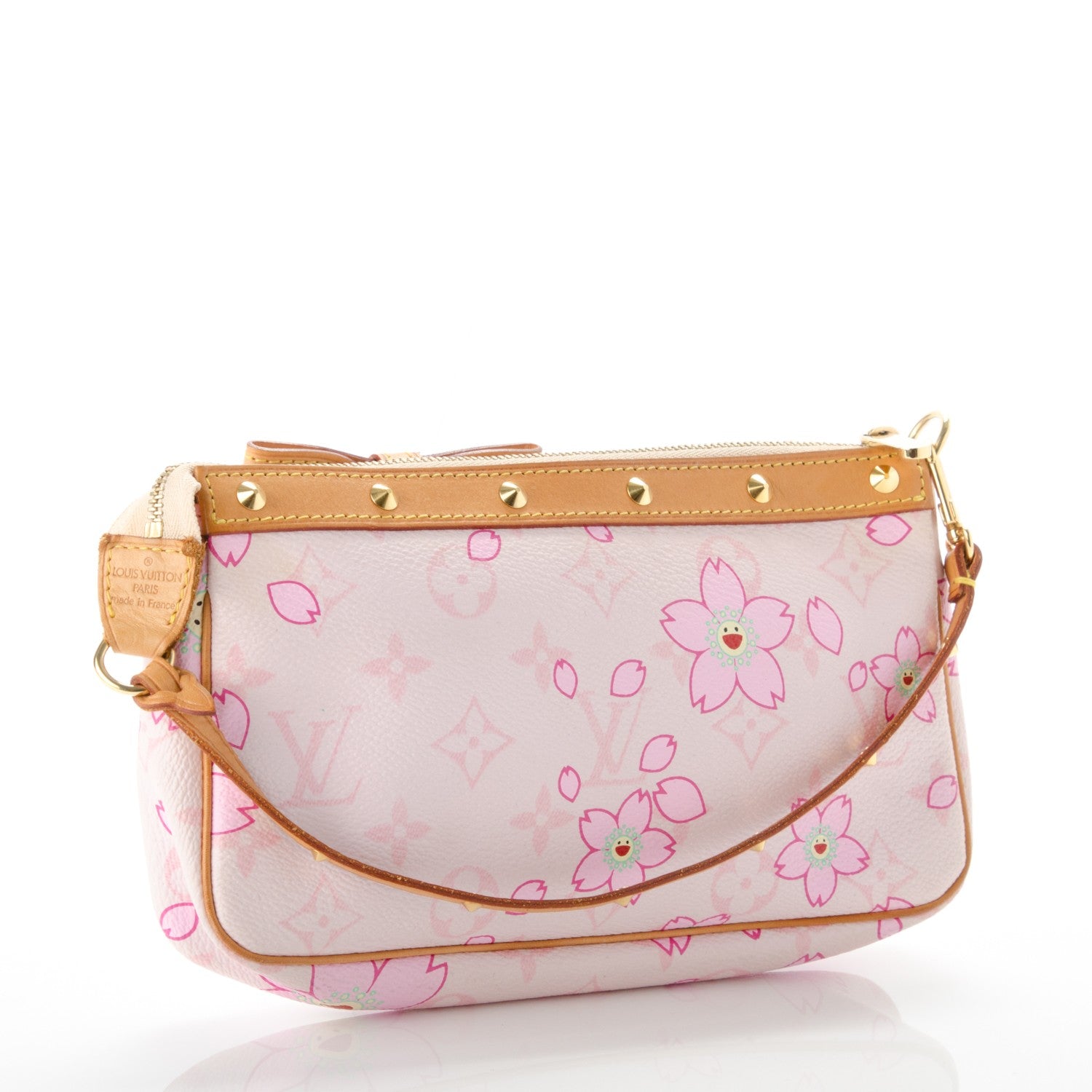 Louis Vuitton Monogram Cherry Blossom Pochette Accessories Pink 3 of 7