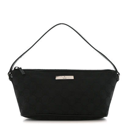 Gucci Monogram Boat Pochette Black 1 of 10