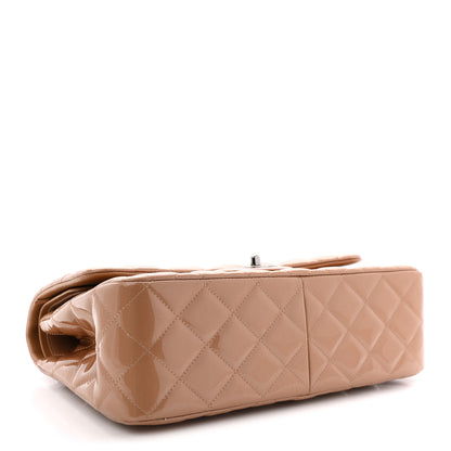Chanel Patent Quilted Jumbo Double Flap Light Brown 4 of 11