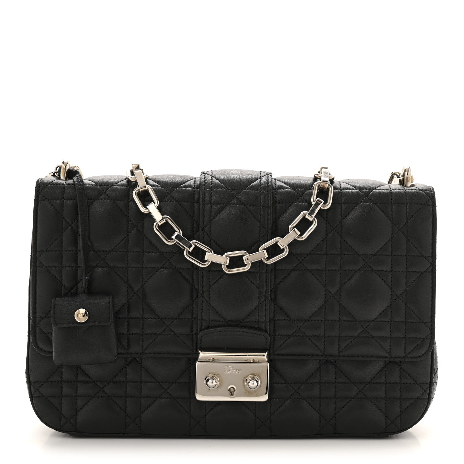 Christian Dior Lambskin Cannage Medium Miss Dior Flap Black 1 of 15
