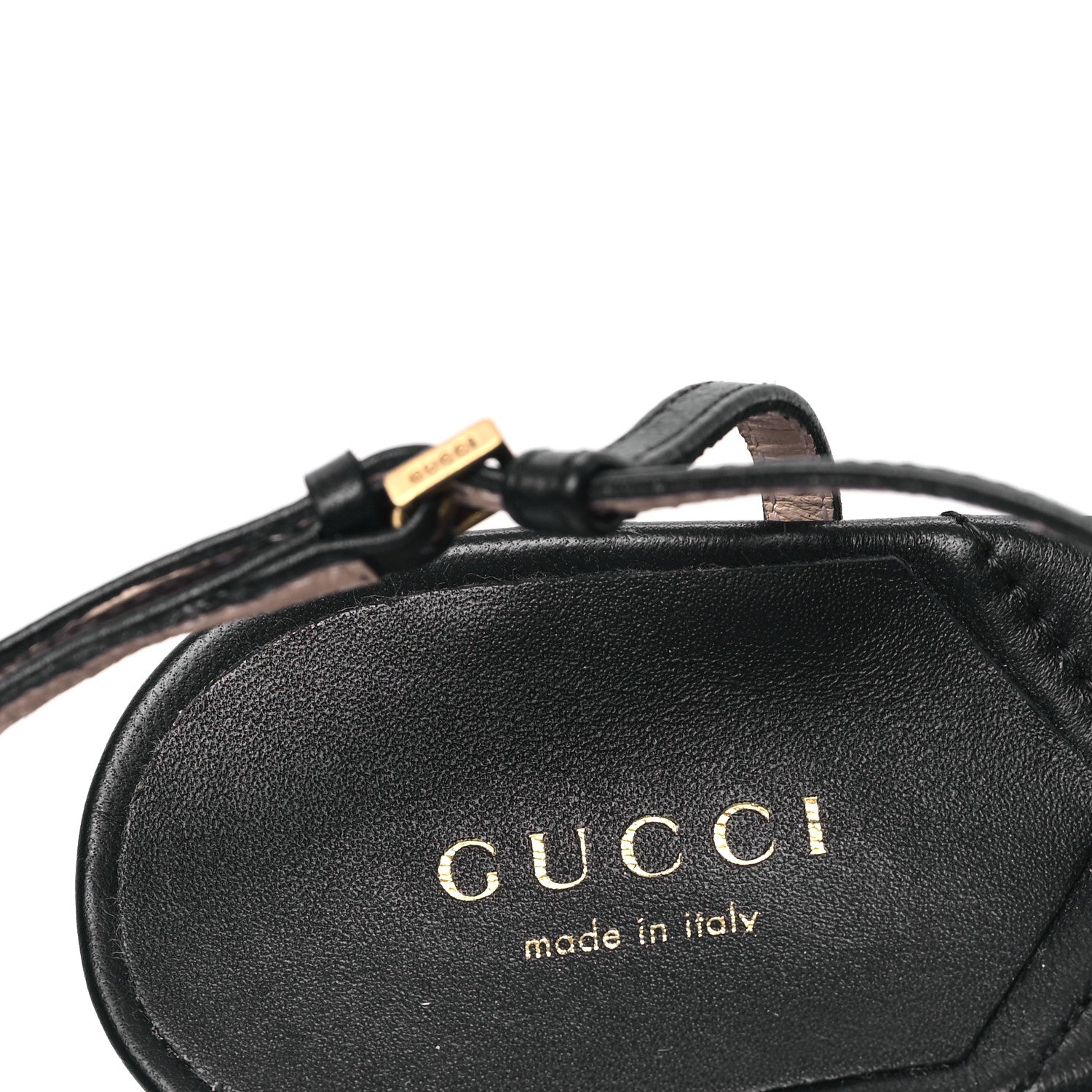 Gucci Nappa Matelasse T-Strap 40mm Sandals 37 Black 7 of 8
