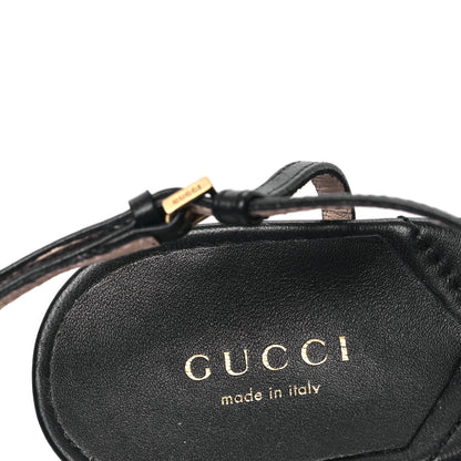 Gucci Nappa Matelasse T-Strap 40mm Sandals 37 Black 7 of 8
