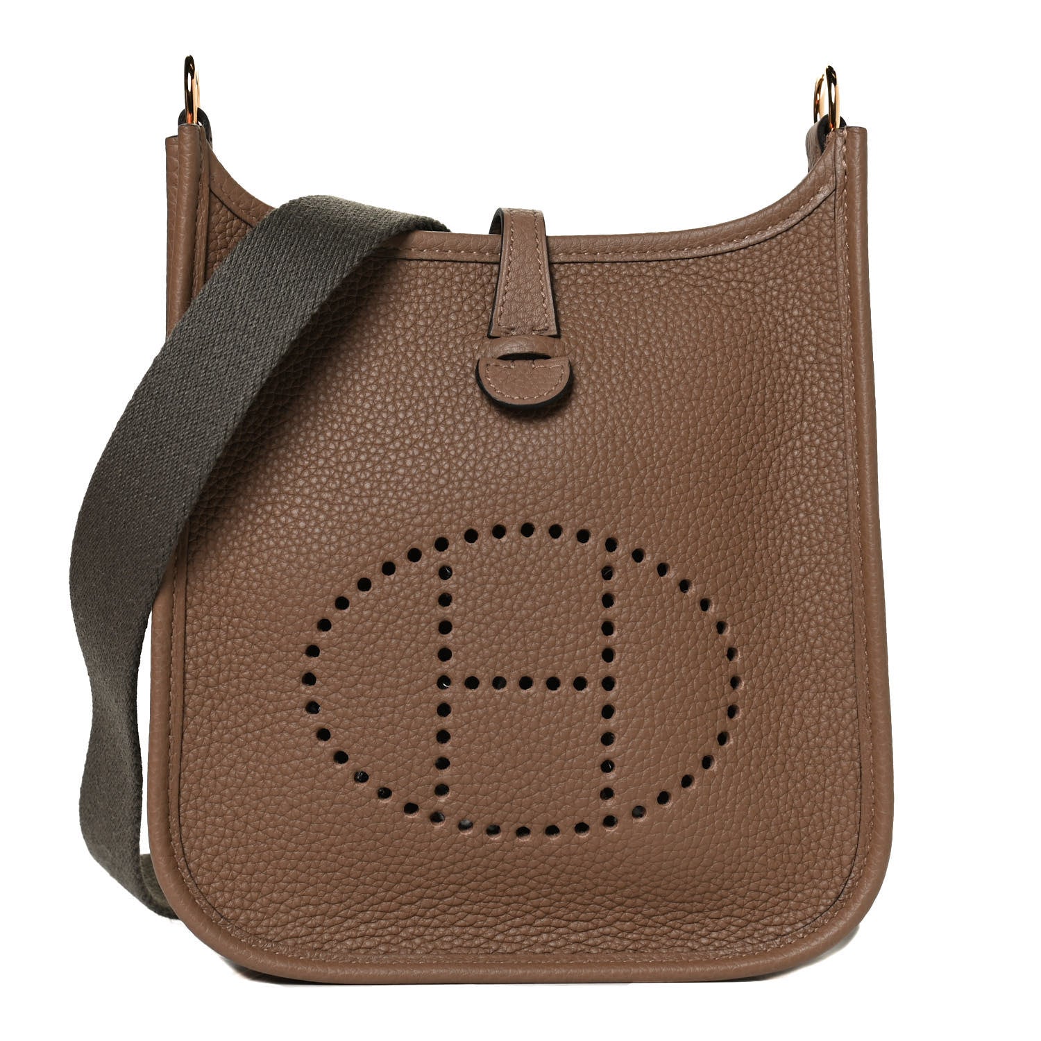 Hermes Taurillon Maurice Amazone Evelyne TPM Beige De Weimar Gris Etain 1 of 10