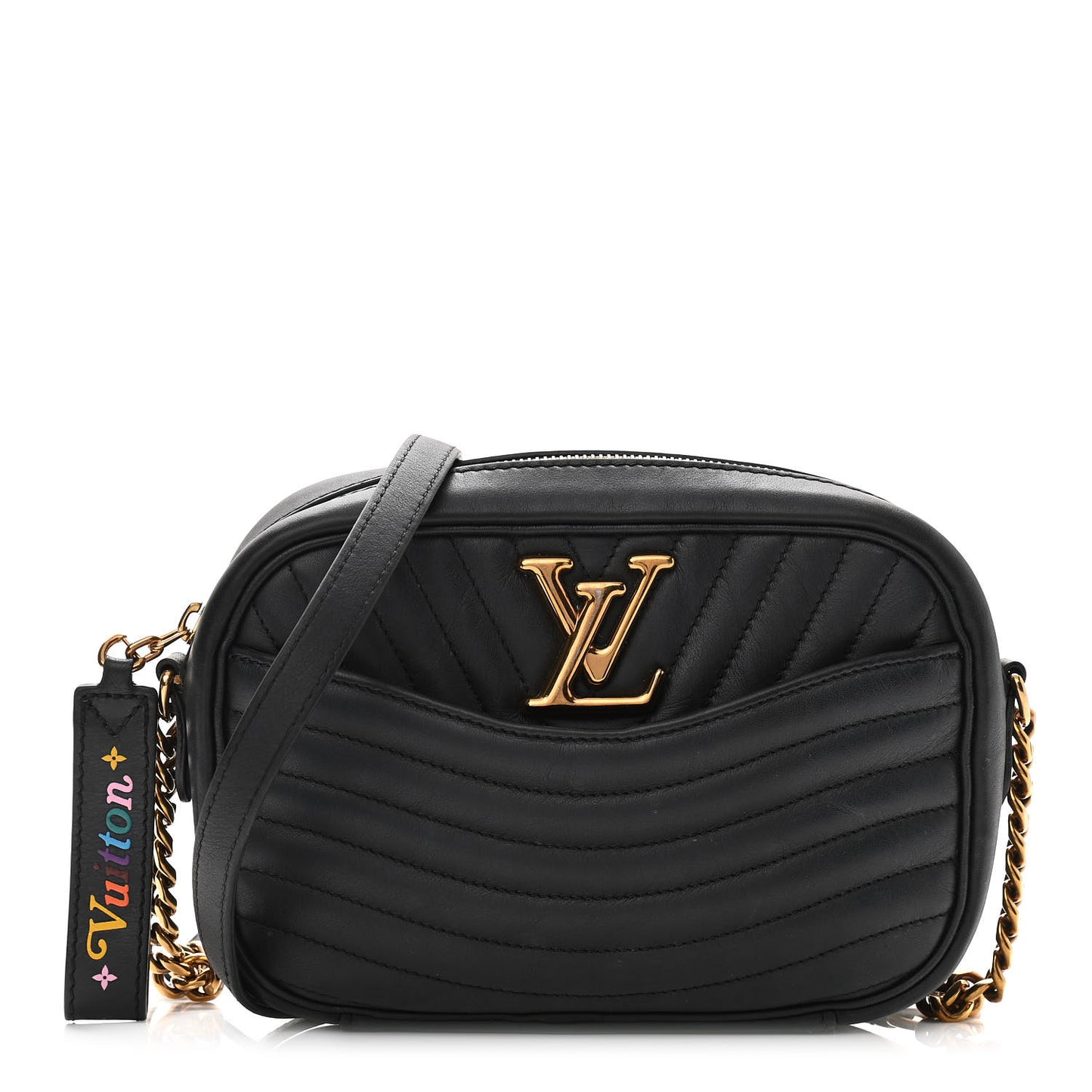 Calfskin New Wave Camera Bag Black
