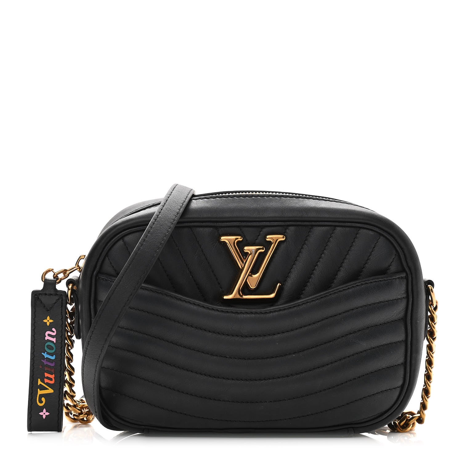 Louis Vuitton Calfskin New Wave Camera Bag Black 1 of 14