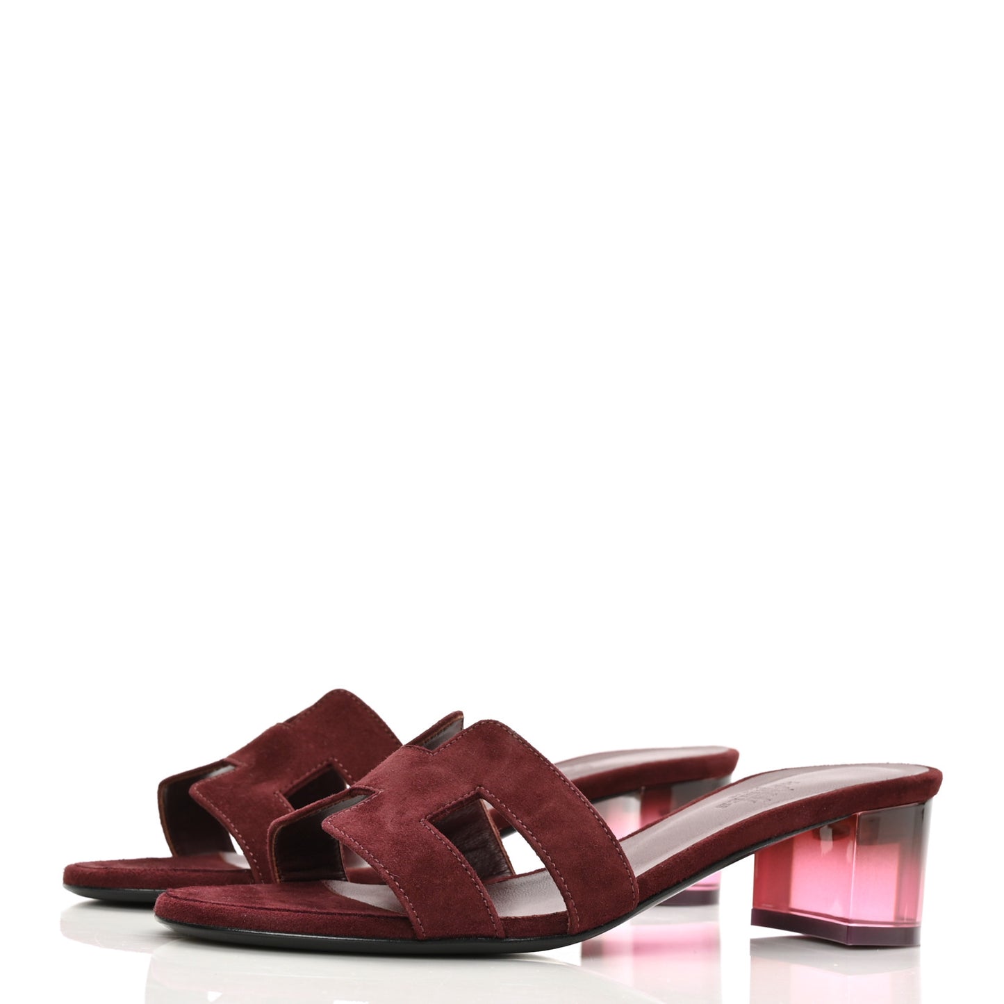 Suede Goatskin Oasis Sandals 37 Rouge Marsala