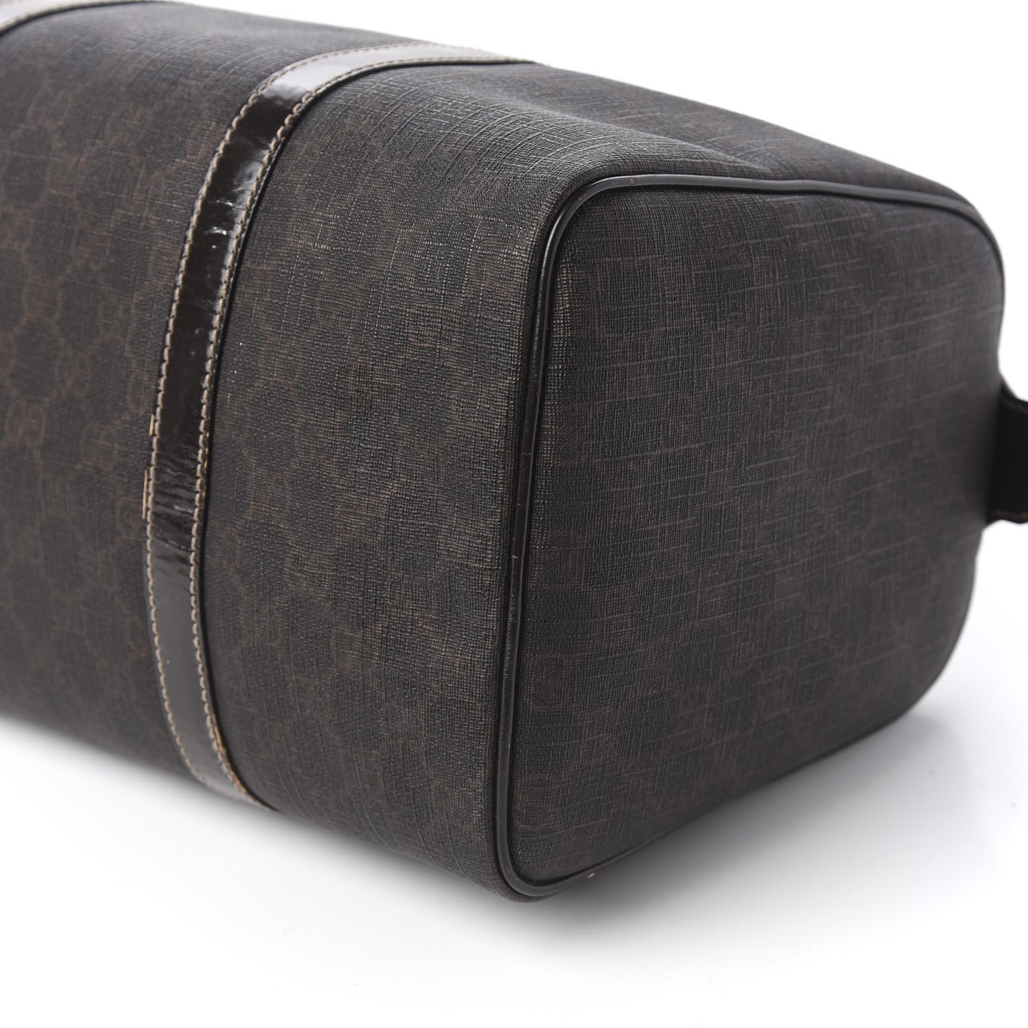 GG Supreme Monogram Medium Boston Dark Brown