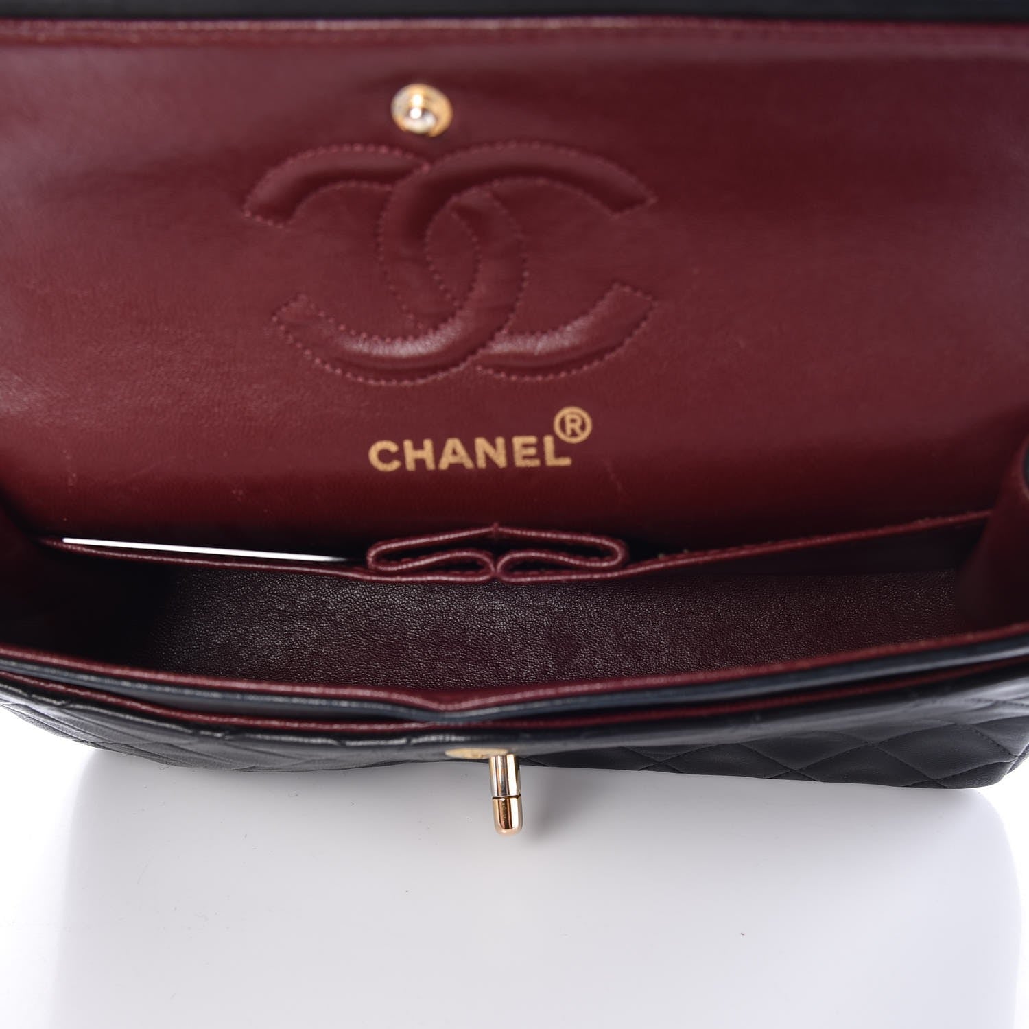 Chanel Lambskin Quilted Small Double Flap Black 6 of 15