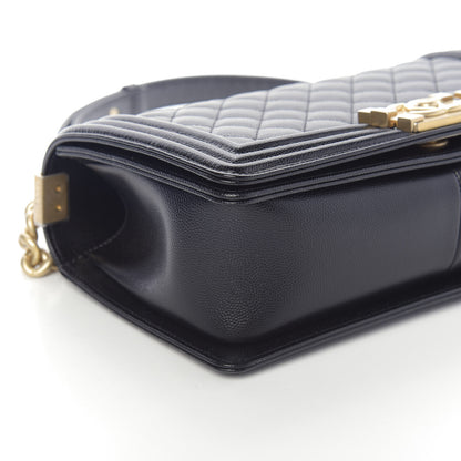 Chanel Caviar Quilted Medium Boy Flap Black 6 of 11