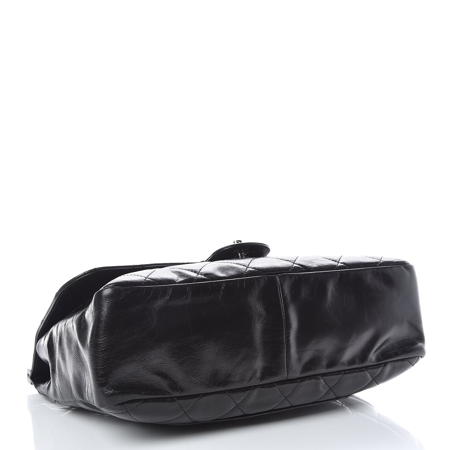 Chanel Glazed Calfskin Quilted Small CC Delivery Tote Black 4 of 11