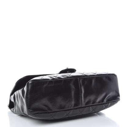 Chanel Glazed Calfskin Quilted Small CC Delivery Tote Black 4 of 11