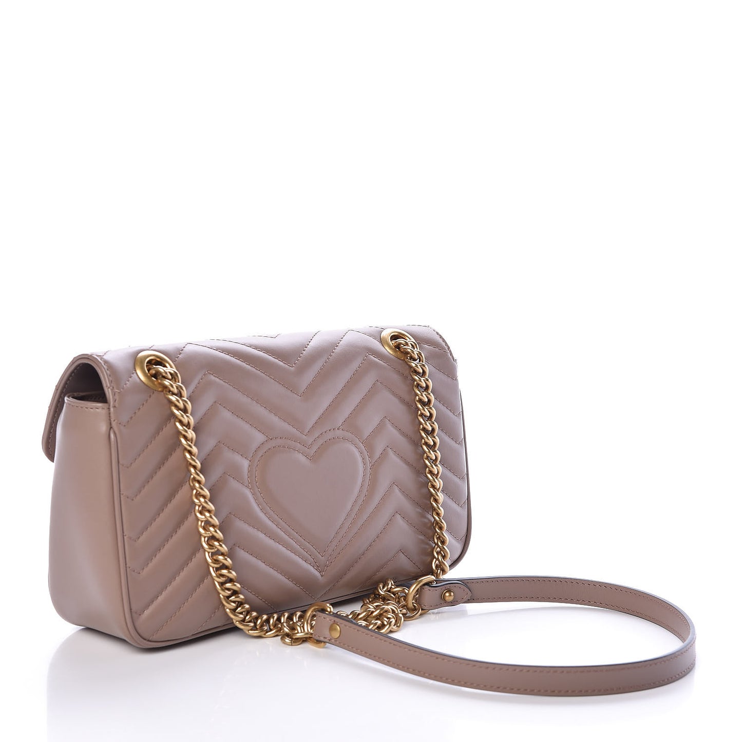 Calfskin Matelasse Small GG Marmont Shoulder Bag Porcelain Rose