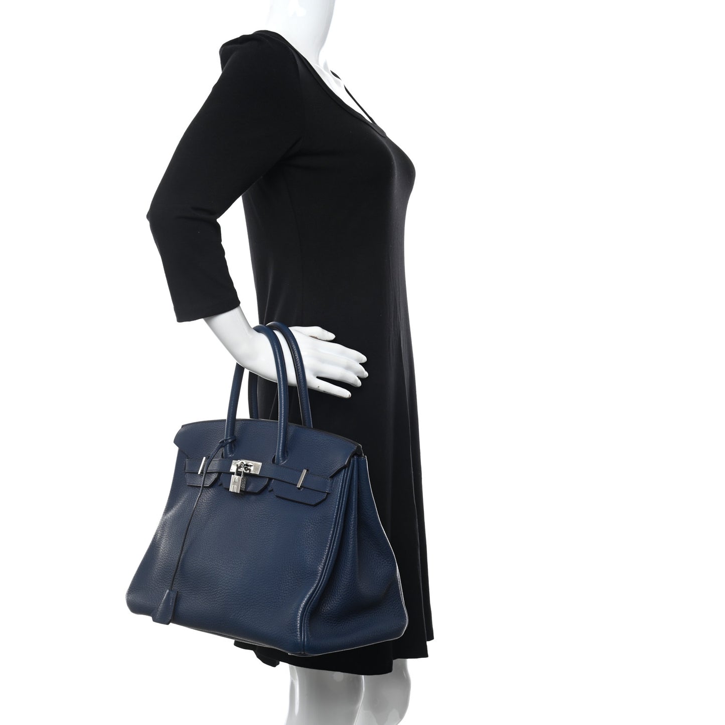 Taurillon Clemence Birkin 35 Bleu Brighton