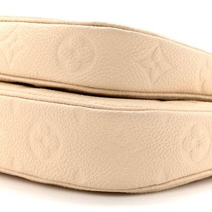 Louis Vuitton Empreinte Monogram Giant Multi Pochette Accessories Cream 9 of 10