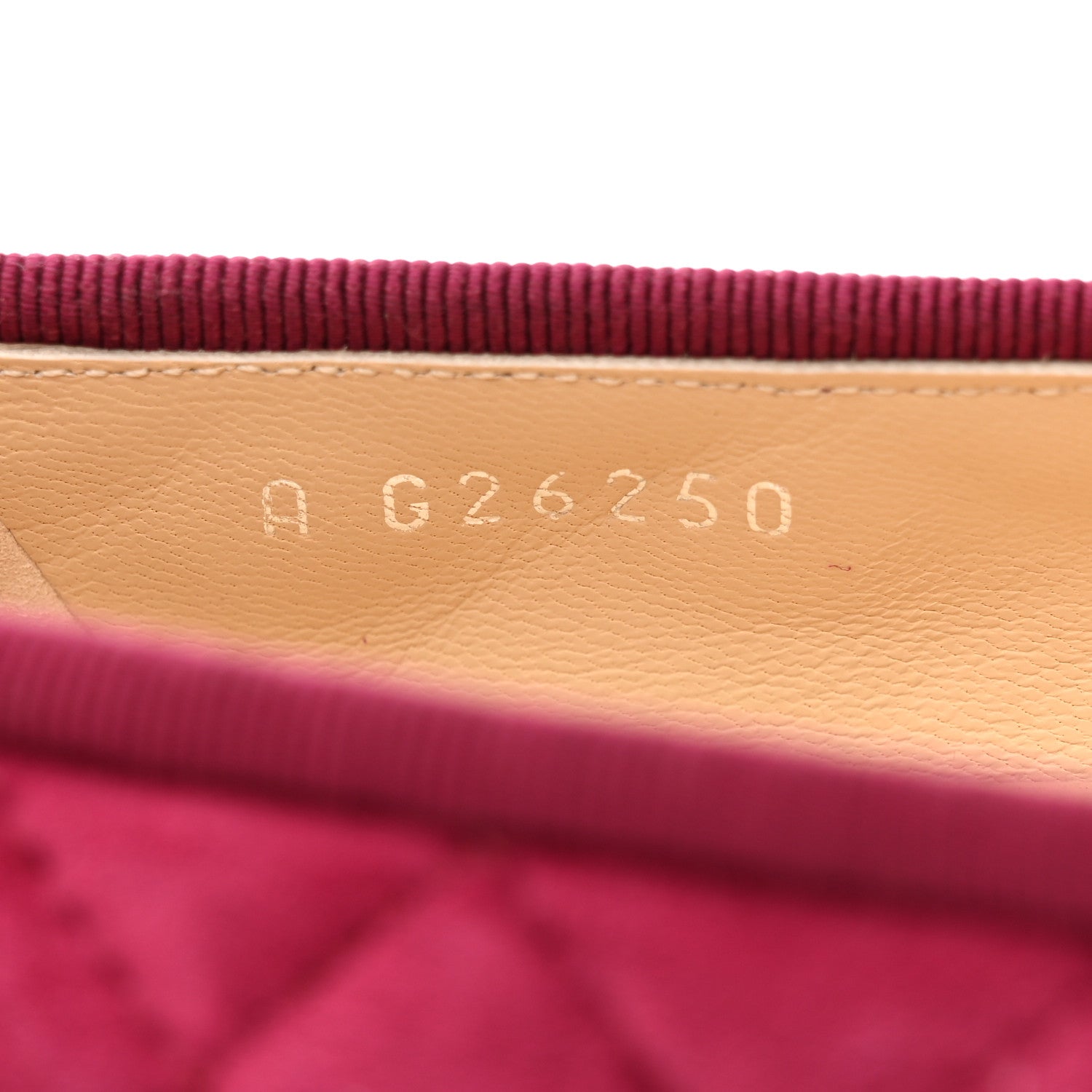 Chanel Suede Calfskin Quilted Cap Toe CC Ballerina Flats 37 Dark Pink 7 of 9