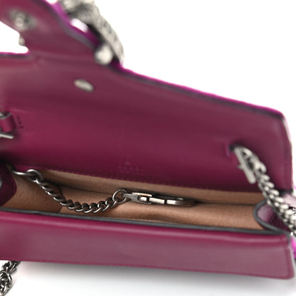 Gucci Velvet Super Mini Dionysus Shoulder Bag Fuchsia Violet Cyclamen 5 of 11