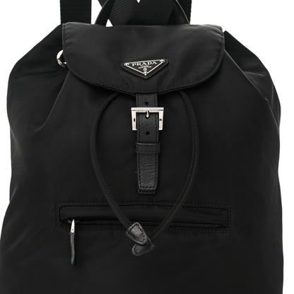 Prada Nylon Tessuto Saffiano Zipper Backpack Black 8 of 11