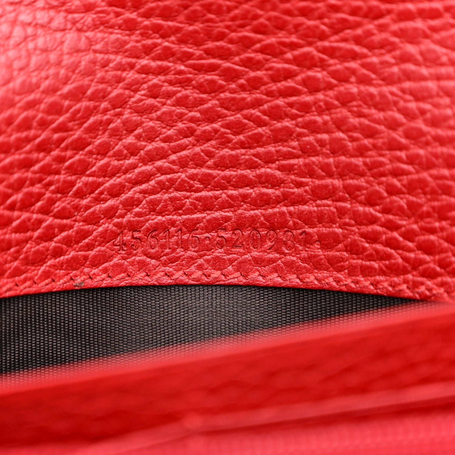 Gucci Dollar Calfskin GG Marmont Continental Wallet Hibiscus Red 7 of 8