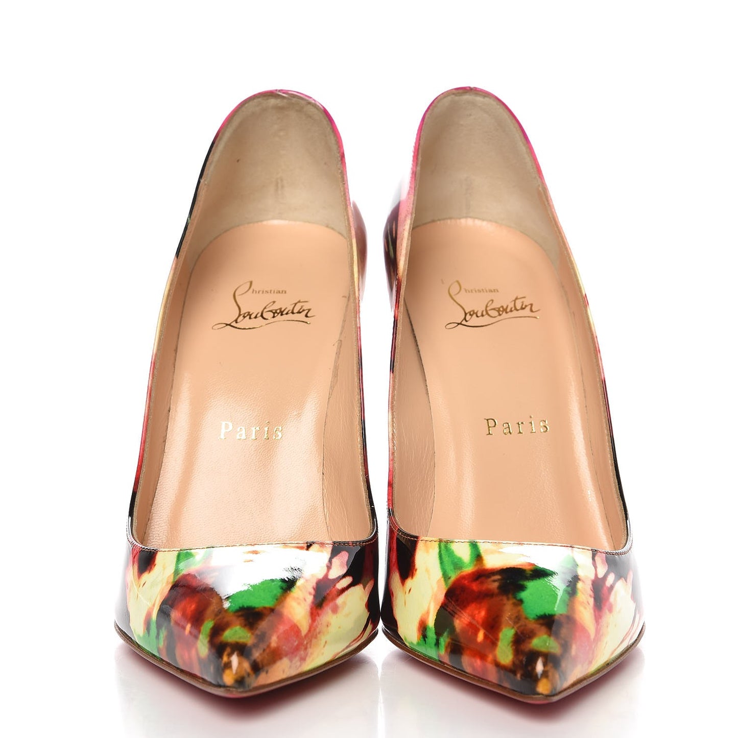 Patent Tie and Dye Pigalle Follies 100 Pumps 37.5 Multicolor