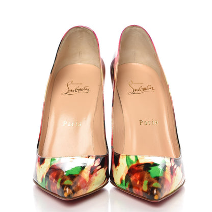 Christian Louboutin Patent Tie and Dye Pigalle Follies 100 Pumps 37.5 Multicolor 3 of 7