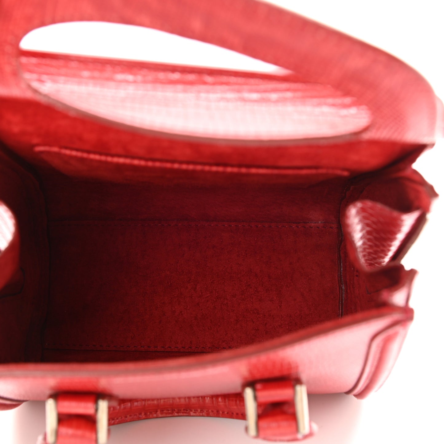 Calfskin Lizard Embossed Mini Heroine Scarlet