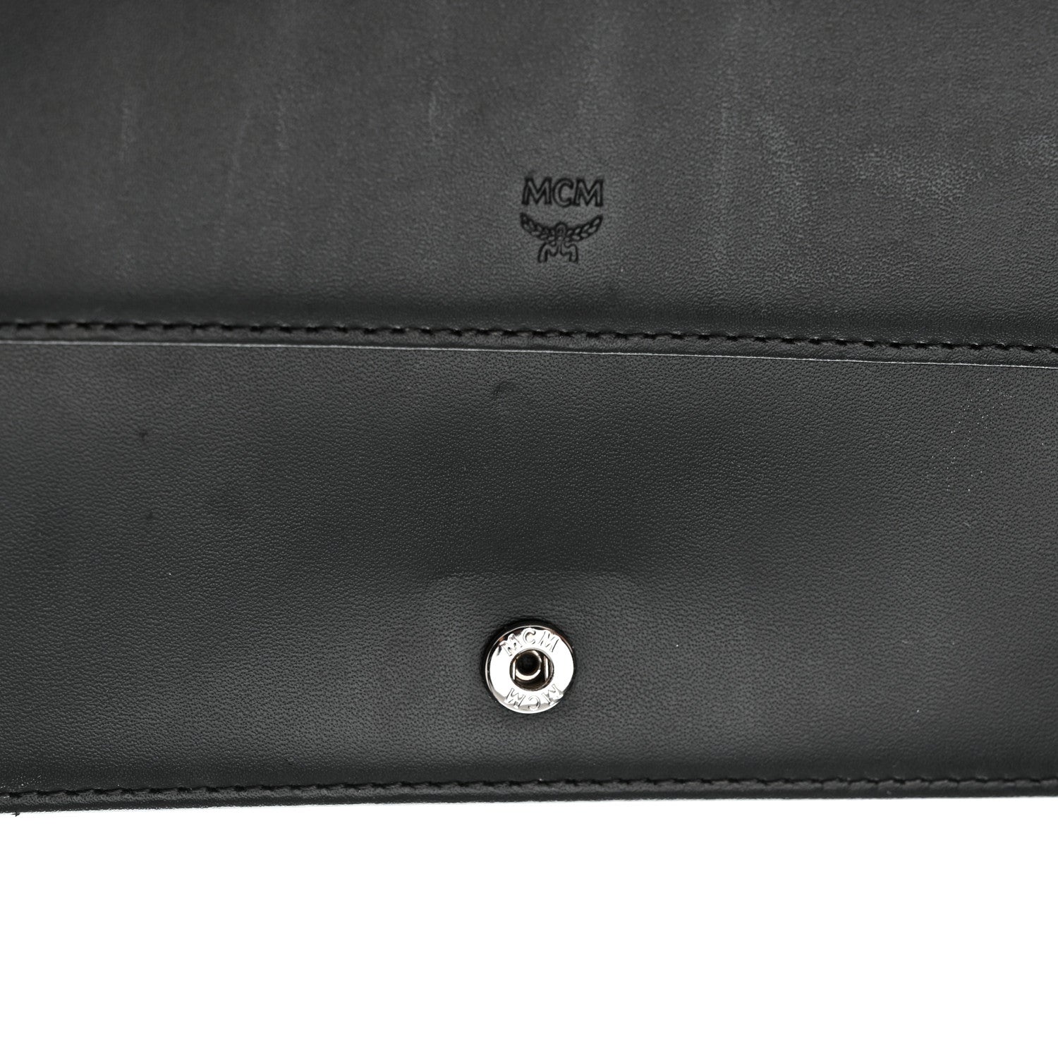 MCM Visetos Chain Wallet Crossbody Black 15 of 17