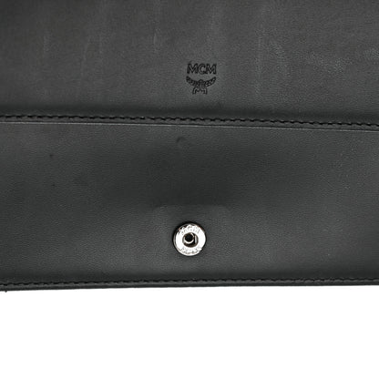 MCM Visetos Chain Wallet Crossbody Black 15 of 17