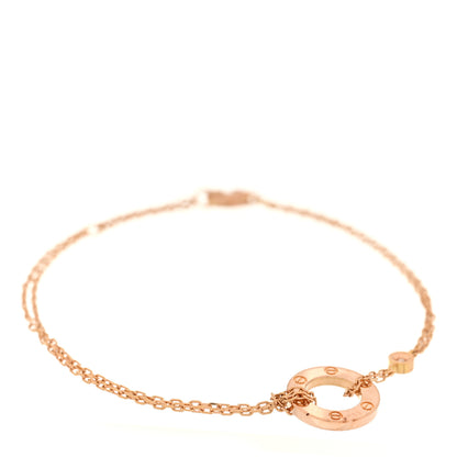 Cartier 18K Pink Gold Diamond Pink Sapphire LOVE Bracelet 1 of 3