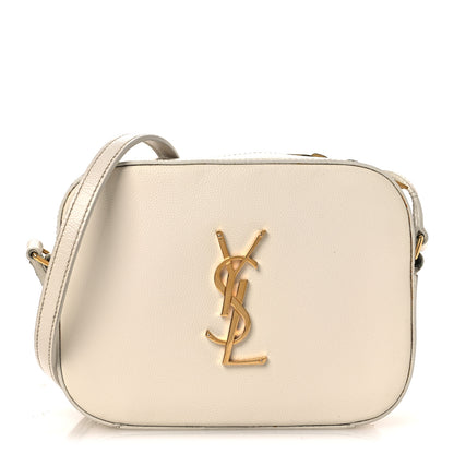 Saint Laurent Grain De Poudre Small Classic Monogram Camera Bag White 1 of 15