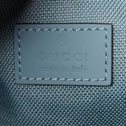 Gucci Rubber Effect Calfskin GG Mini Crossbody Bag Light Blue 6 of 12
