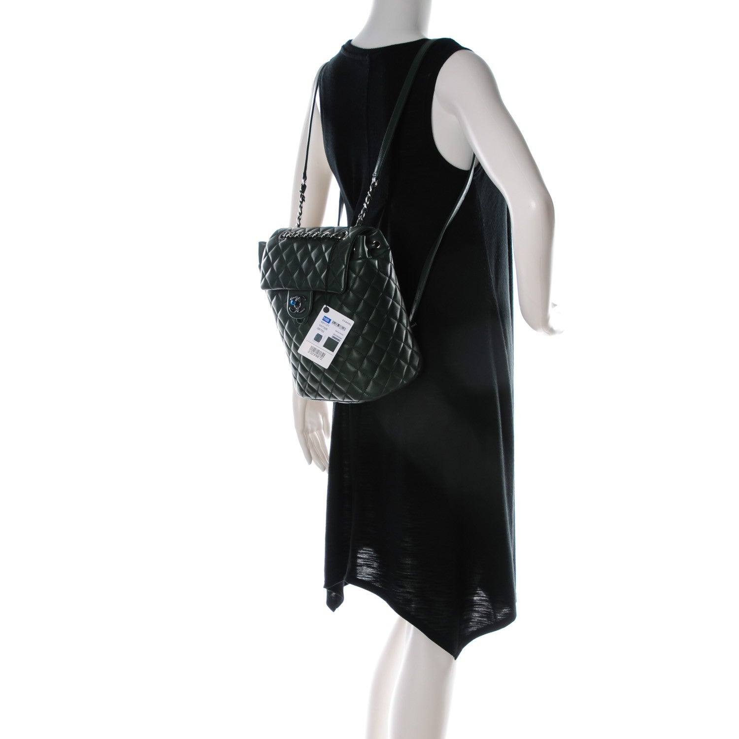 Chanel Lambskin Quilted Small Urban Spirit Backpack Dark Green 2 of 8