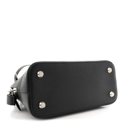 Balenciaga Signature Grained Calfskin Logo S Ville Top Handle Bag Black Rose Shocking 4 of 9
