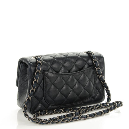 Chanel Caviar Quilted Mini Rectangular Flap Navy 5 of 11