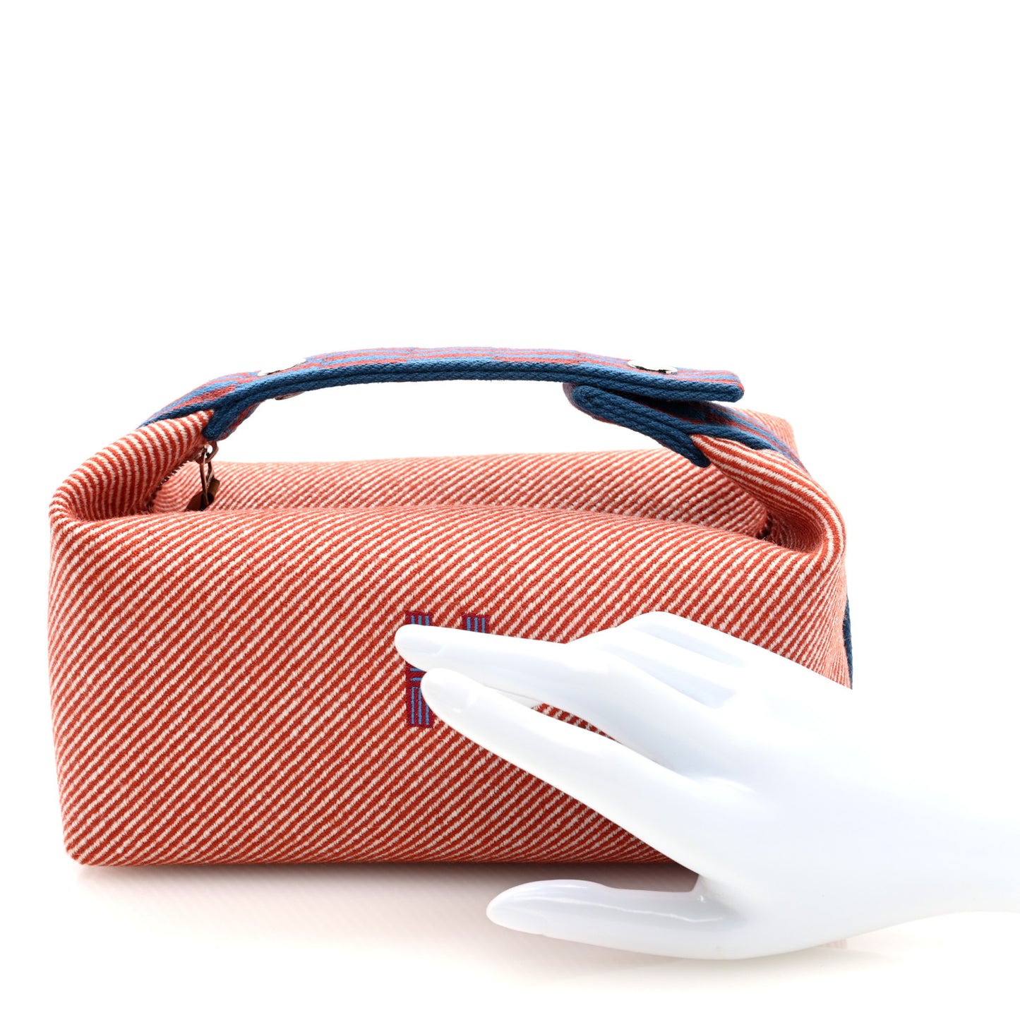 Wool Small Bride-A-Brac H Natte Pouch Tomette